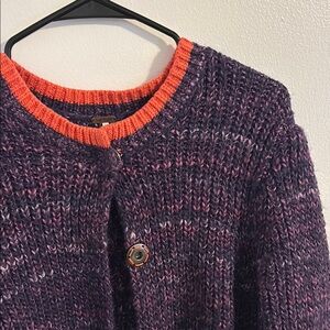 Free People Purple Knit Cardigan